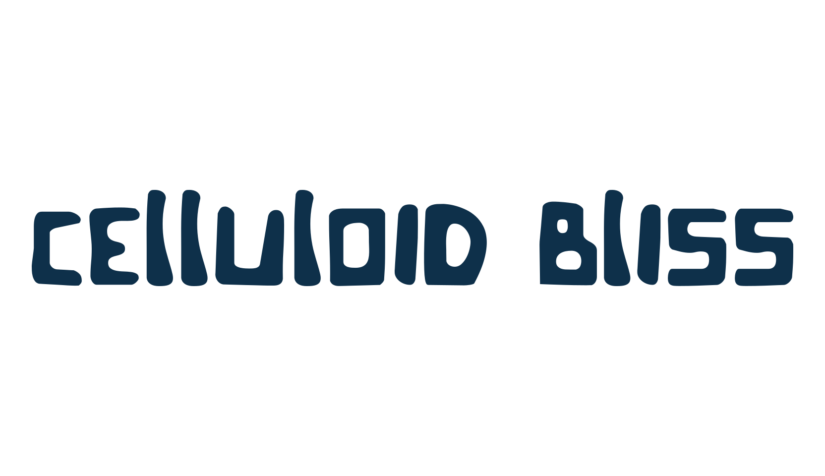 Celluloid Bliss, various font preview