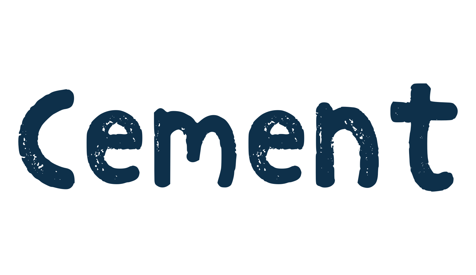 Cement, eroded font preview
