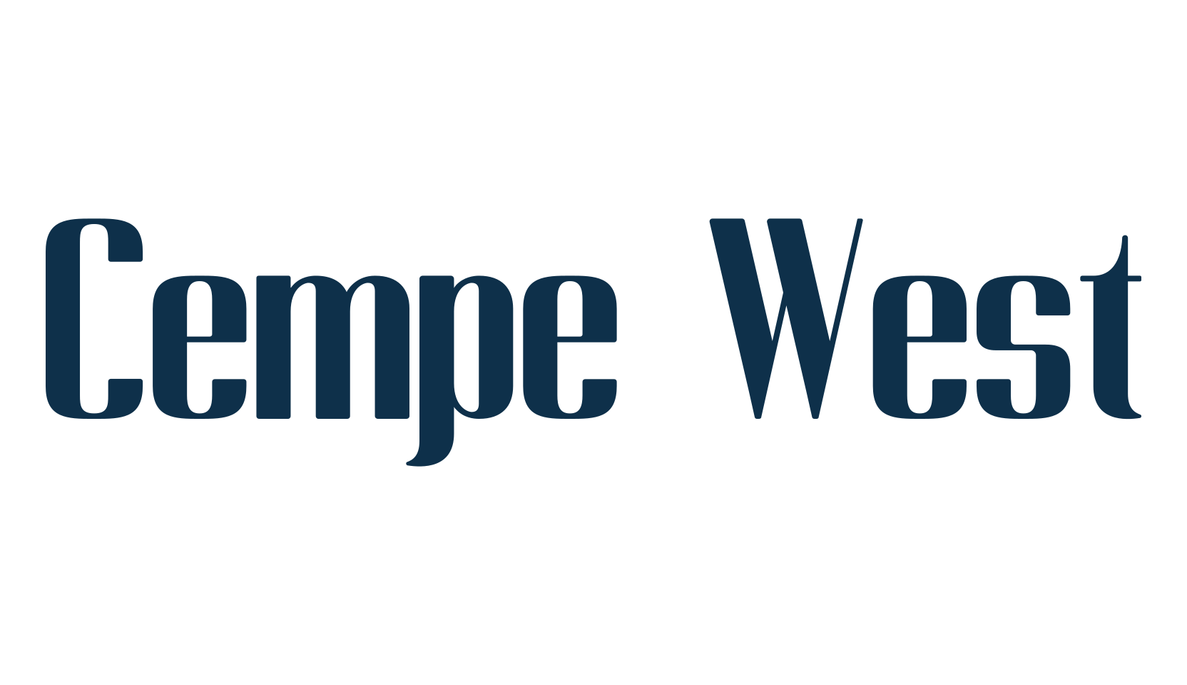 Cempe West, sans serif font preview