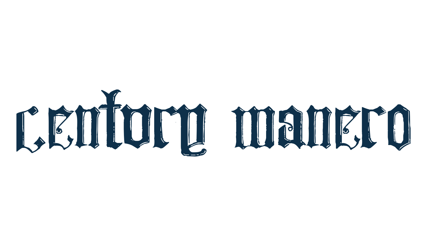 Century Manero, medieval font preview