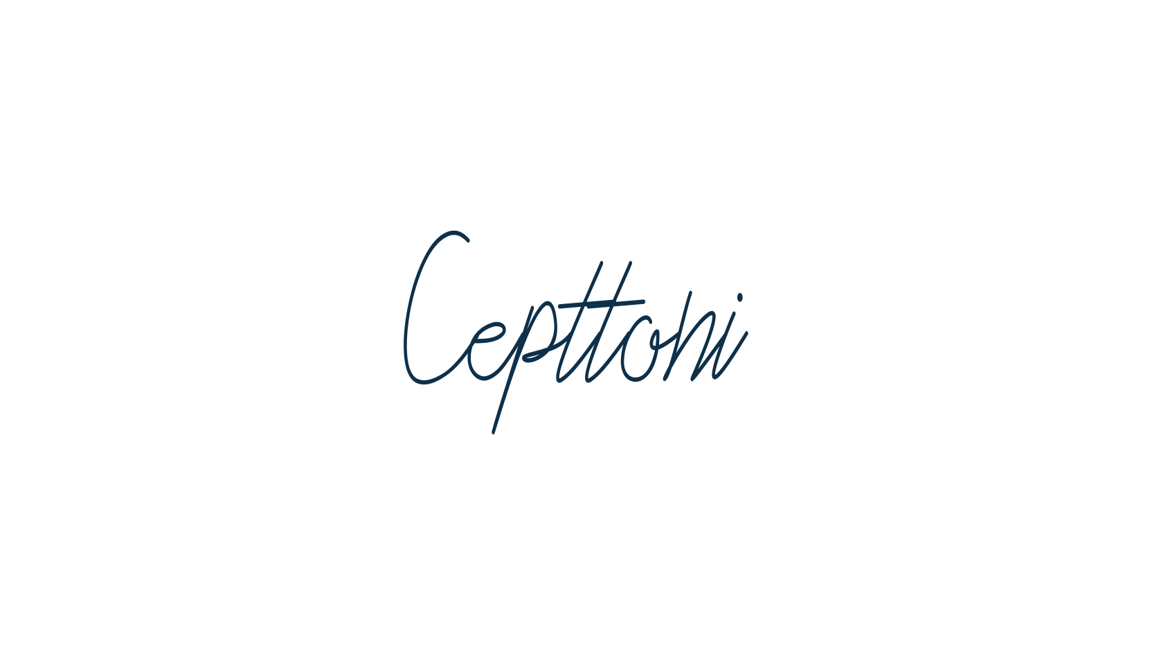 Cepttoni, handwriting font preview