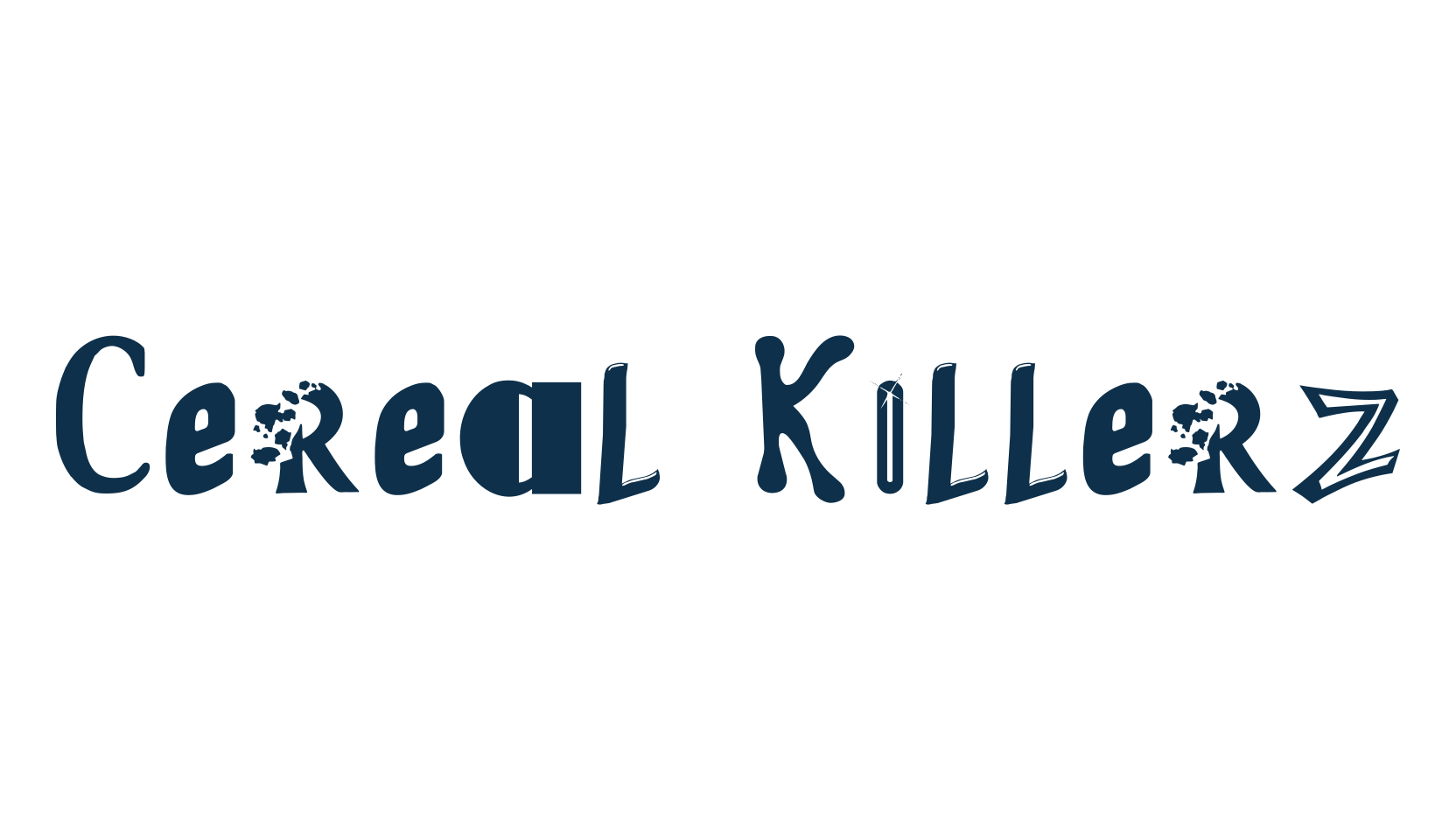 Cereal Killerz, distorted font preview