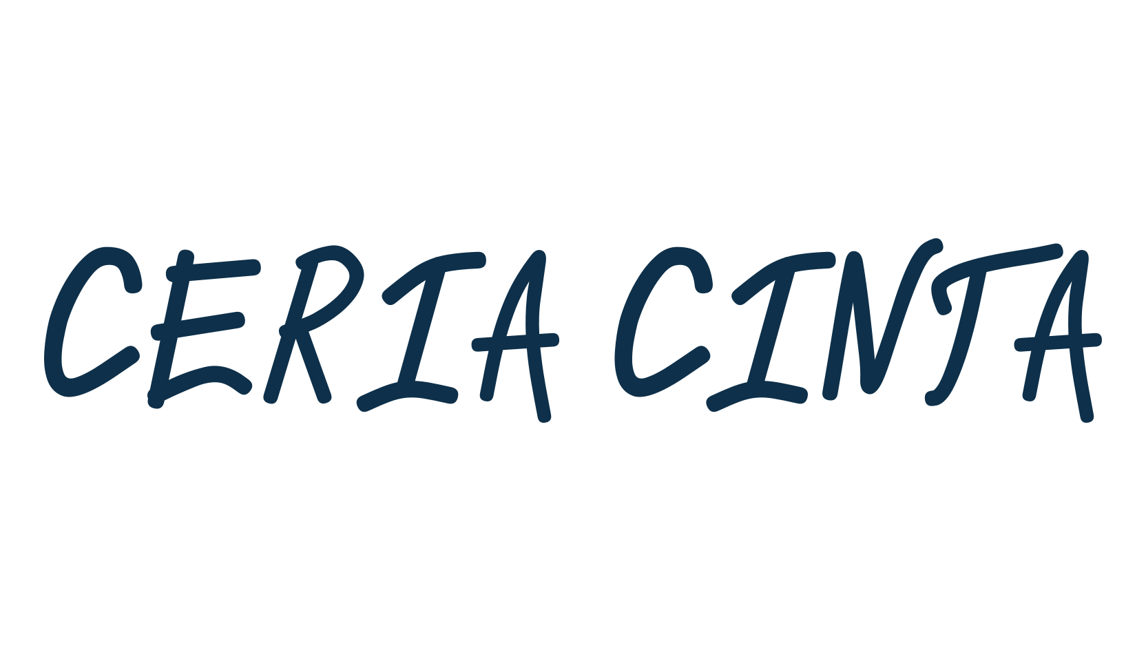 Ceria Cinta, script handwritten fancy decorative calligraphy font preview