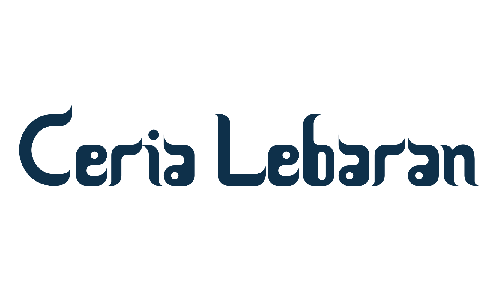 Ceria Lebaran, foreign look arabic font preview