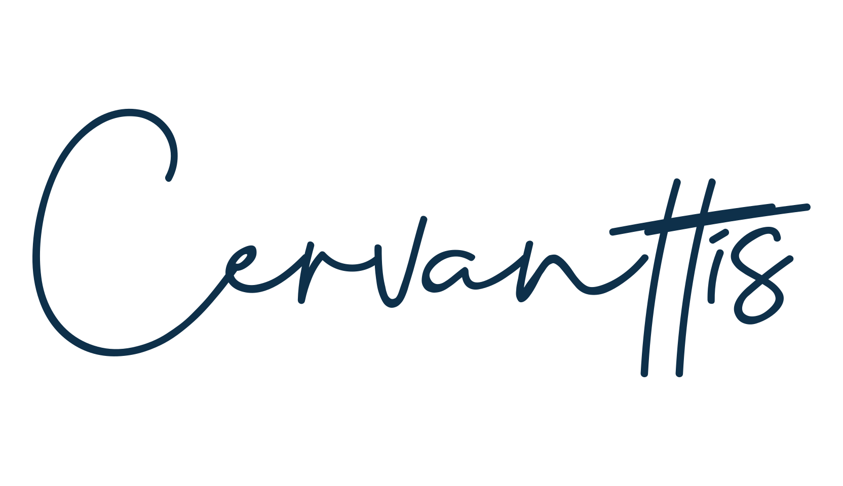 Cervanttis, script handwritten fancy decorative calligraphy font preview