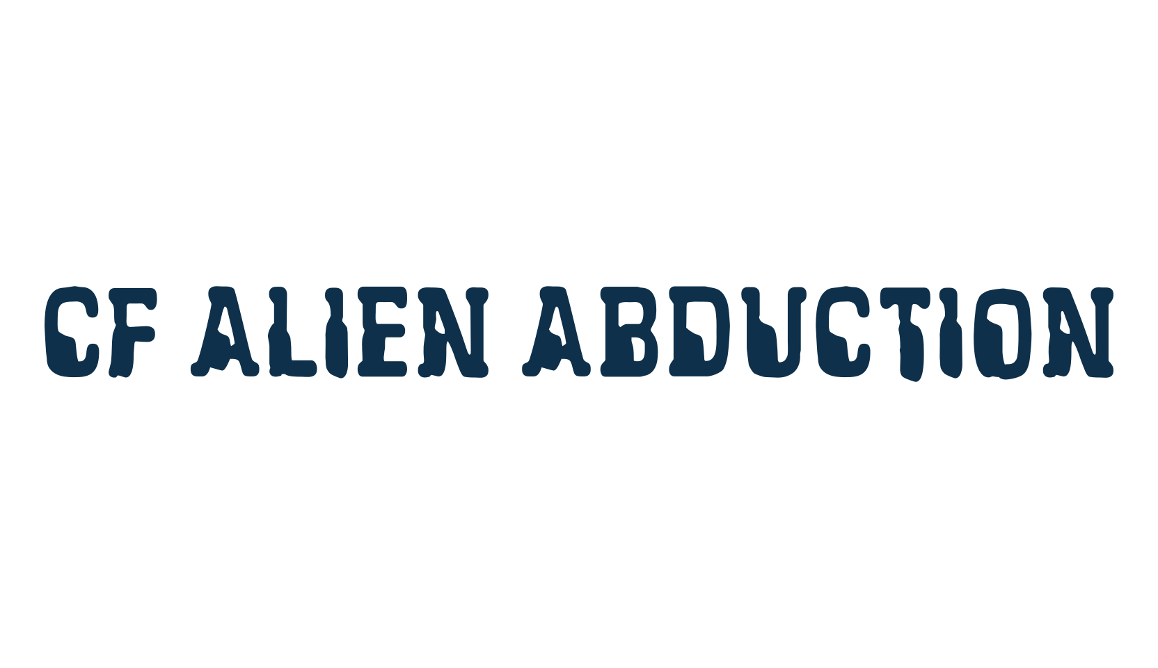 CF Alien Abduction, techno sci-fi font preview