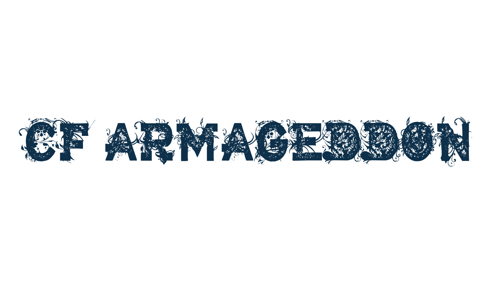 CF Armageddon, fancy decorative font preview