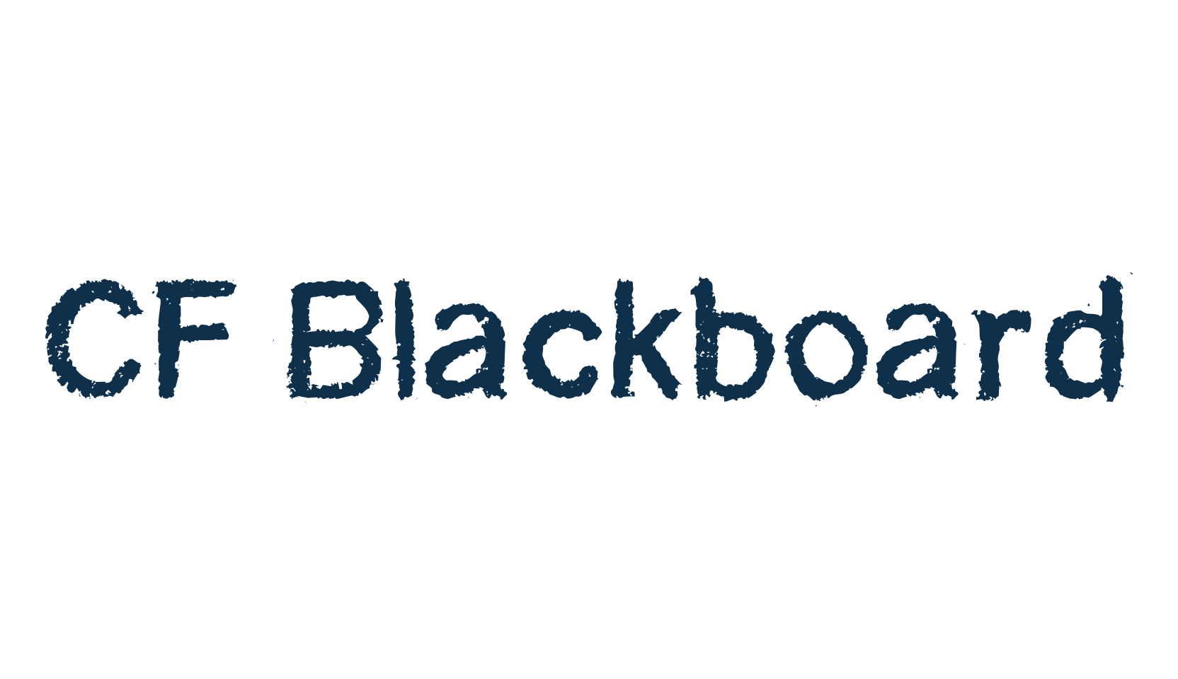 CF Blackboard, fancy eroded decorative font preview