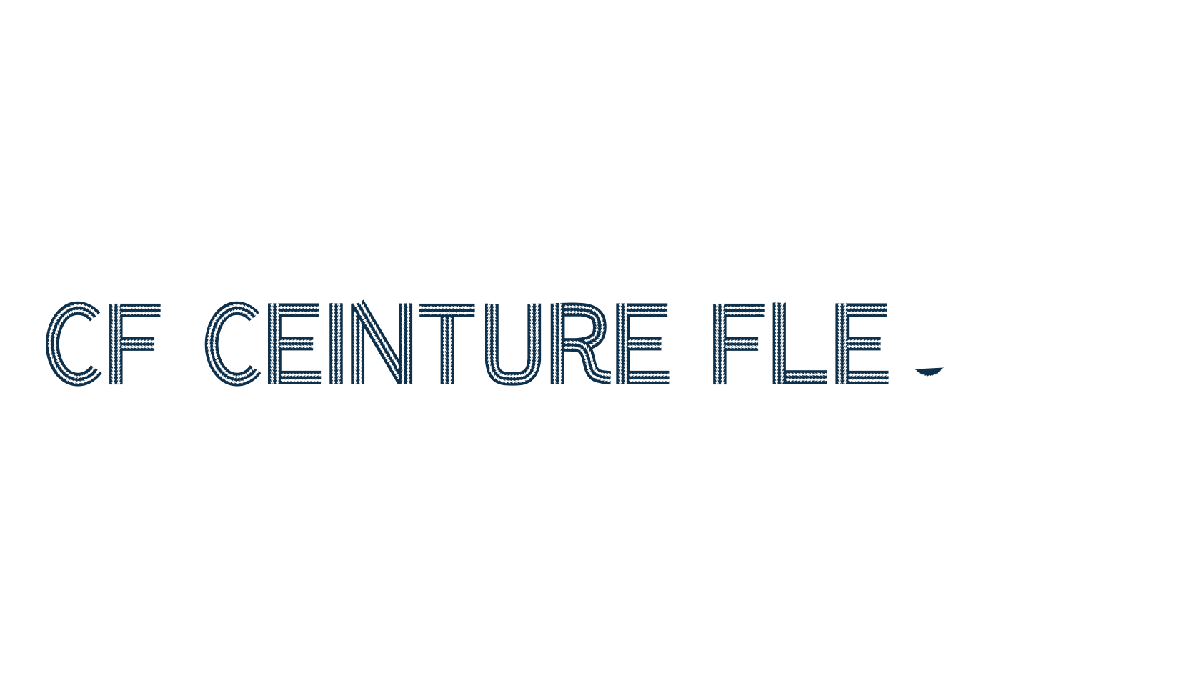 CF Ceinture Flechee, fancy decorative font preview