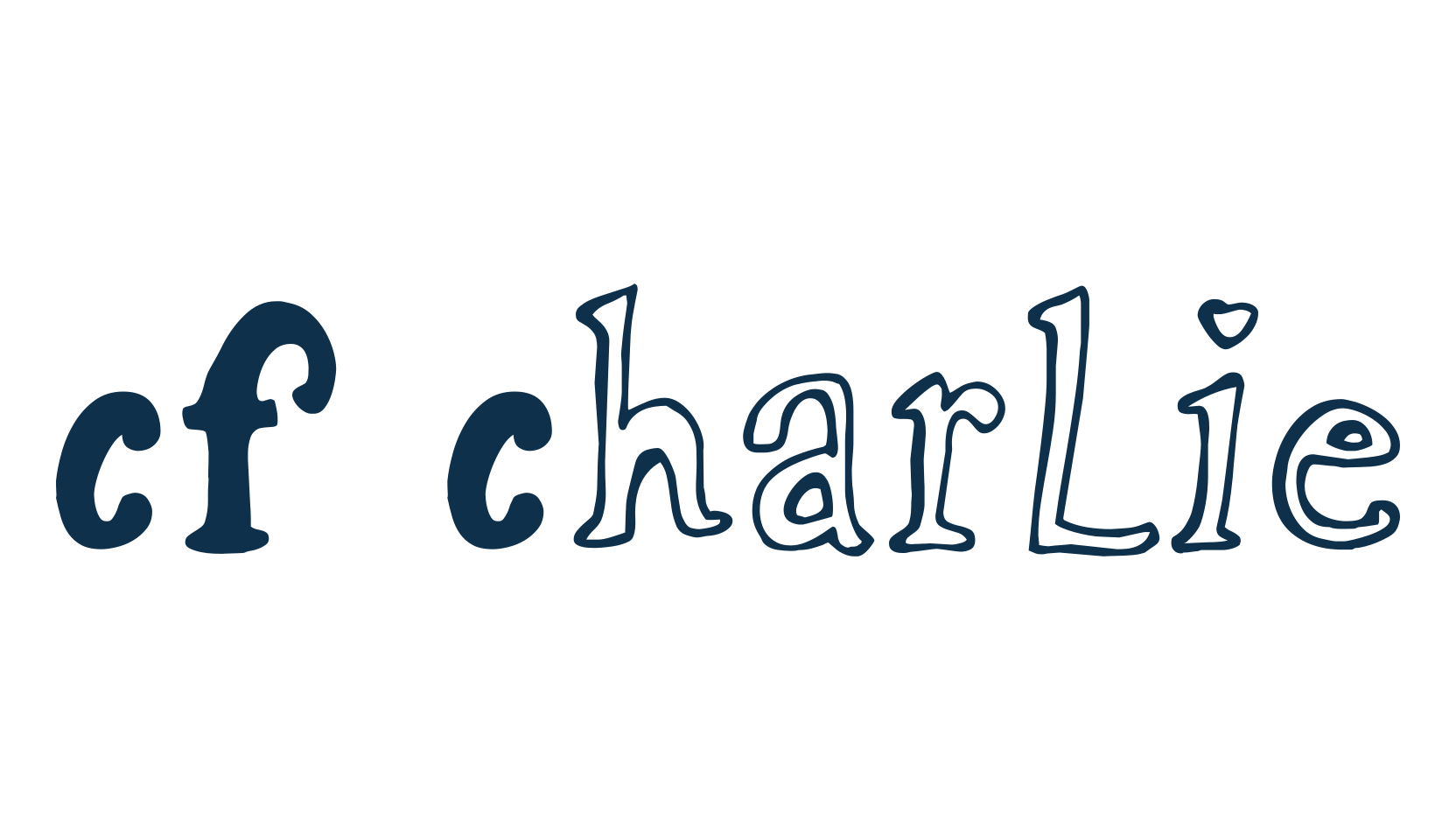CF Charlie, fancy cartoon decorative font preview