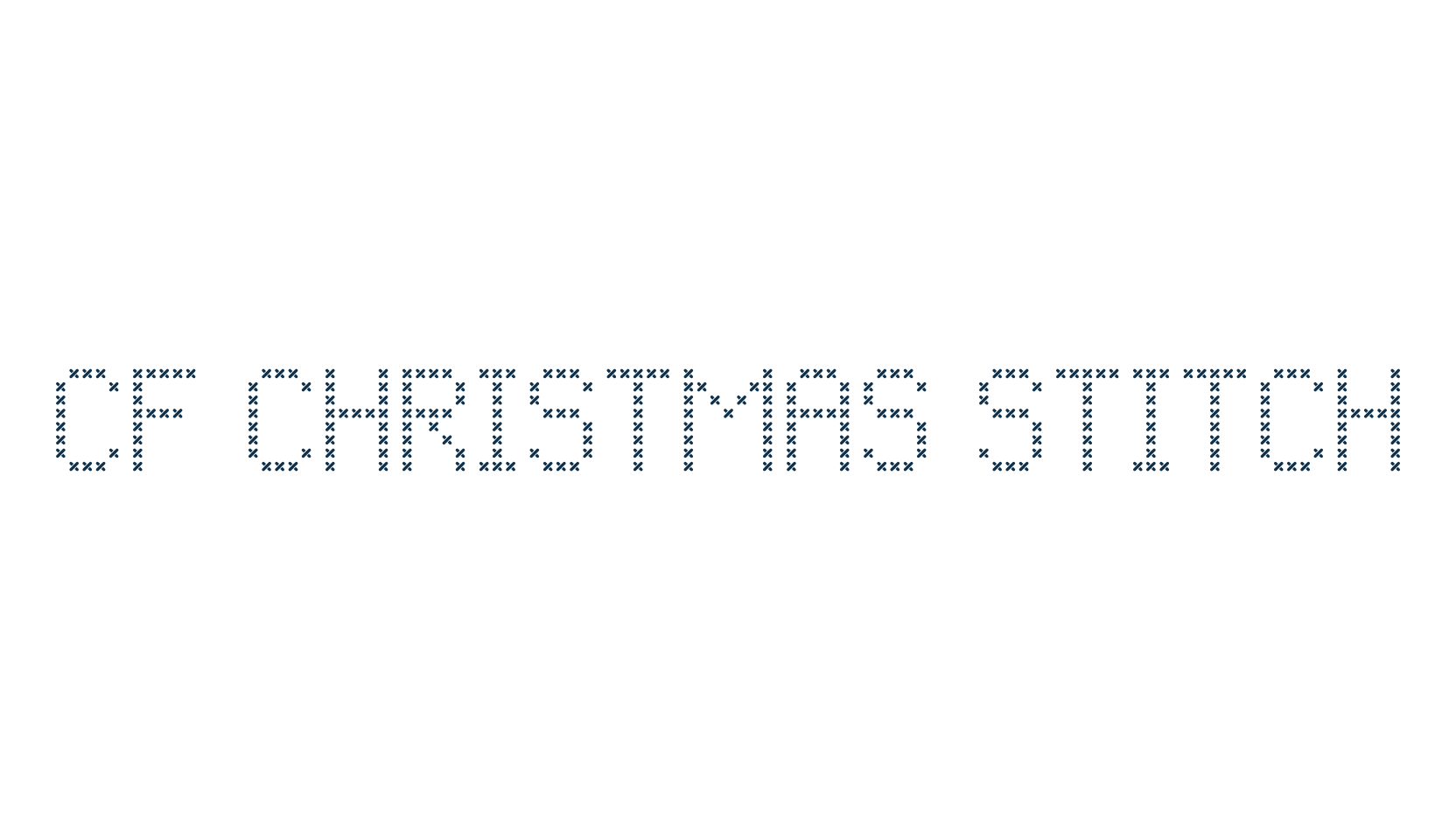 CF Christmas Stitch, fancy decorative font preview