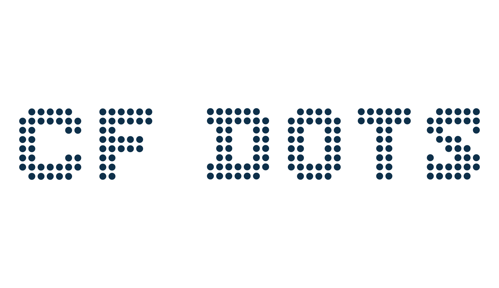 CF Dots 521, techno lcd sci-fi font preview