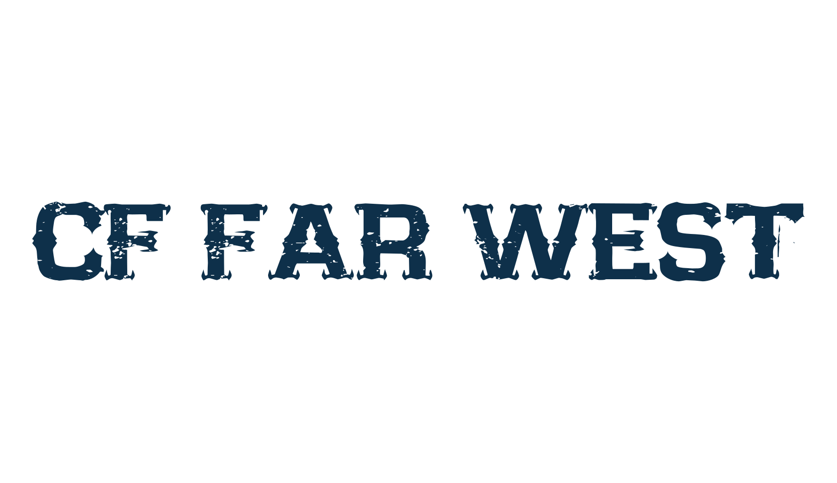 CF Far West, fancy western decorative font preview