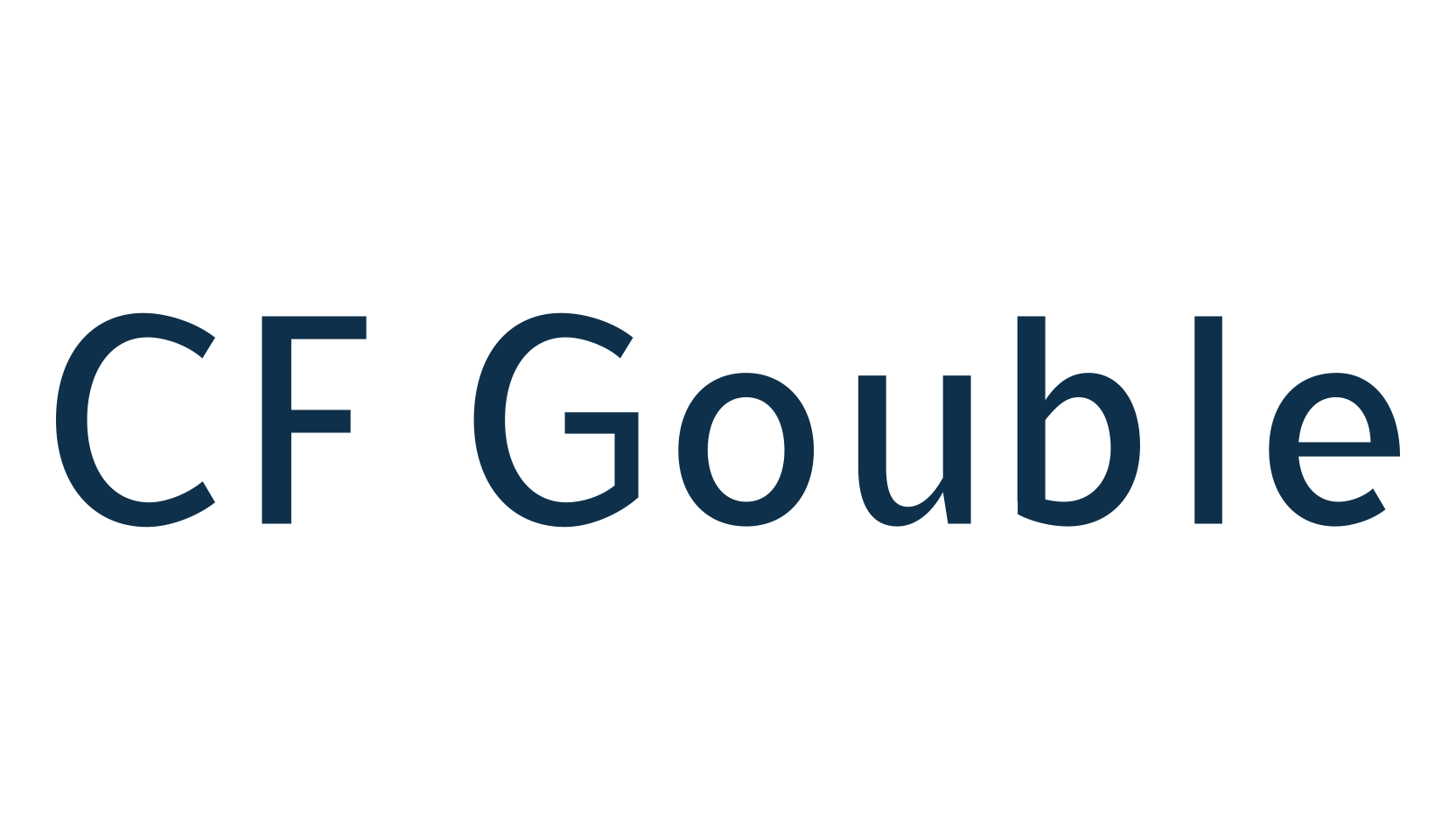 CF Gouble, sans serif font preview