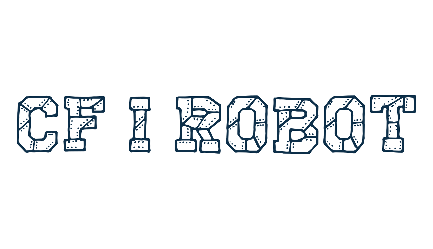 CF I Robot, decorative font preview