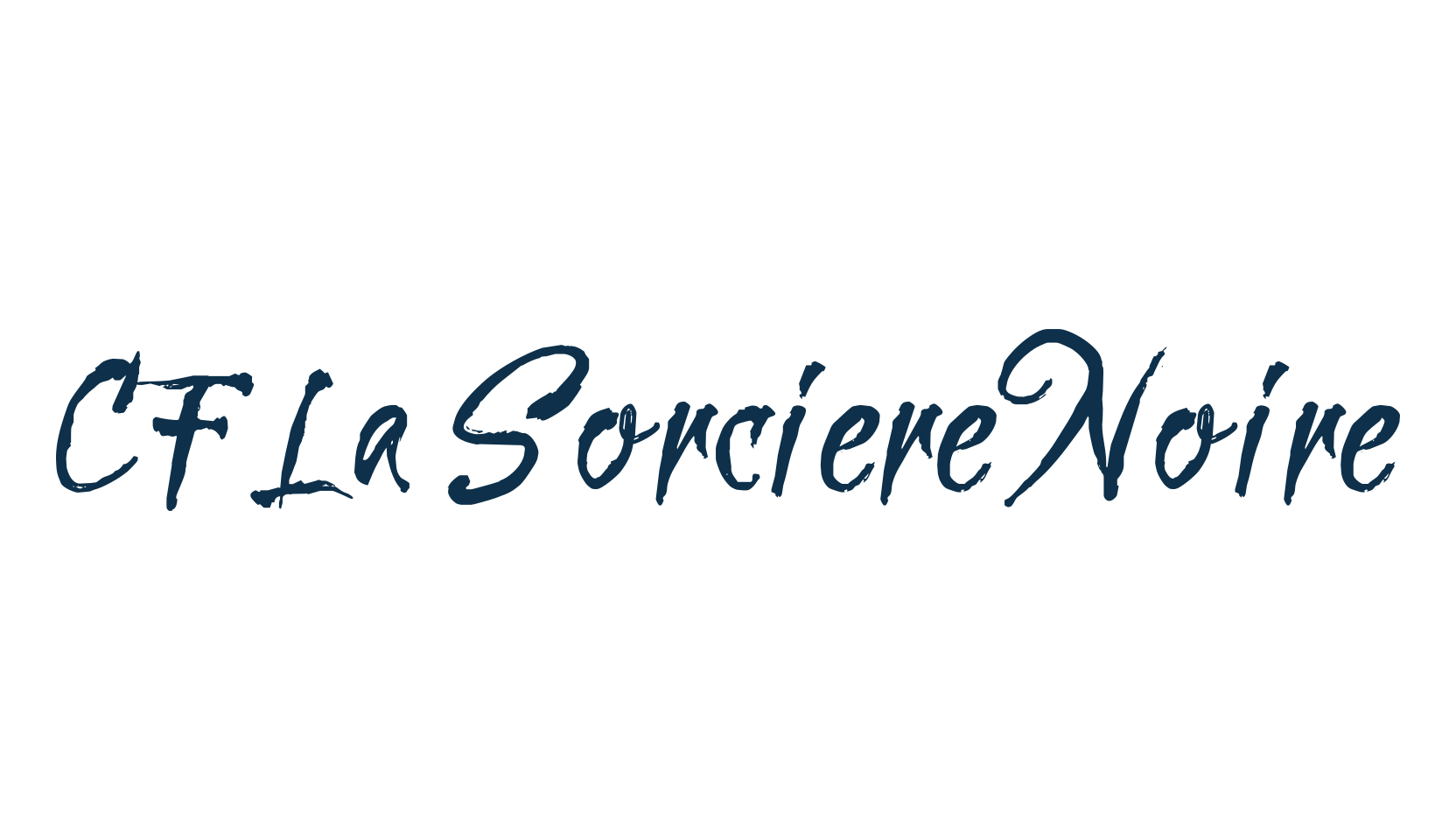 CF La Sorciere Noire, script brush fancy decorative calligraphy font preview