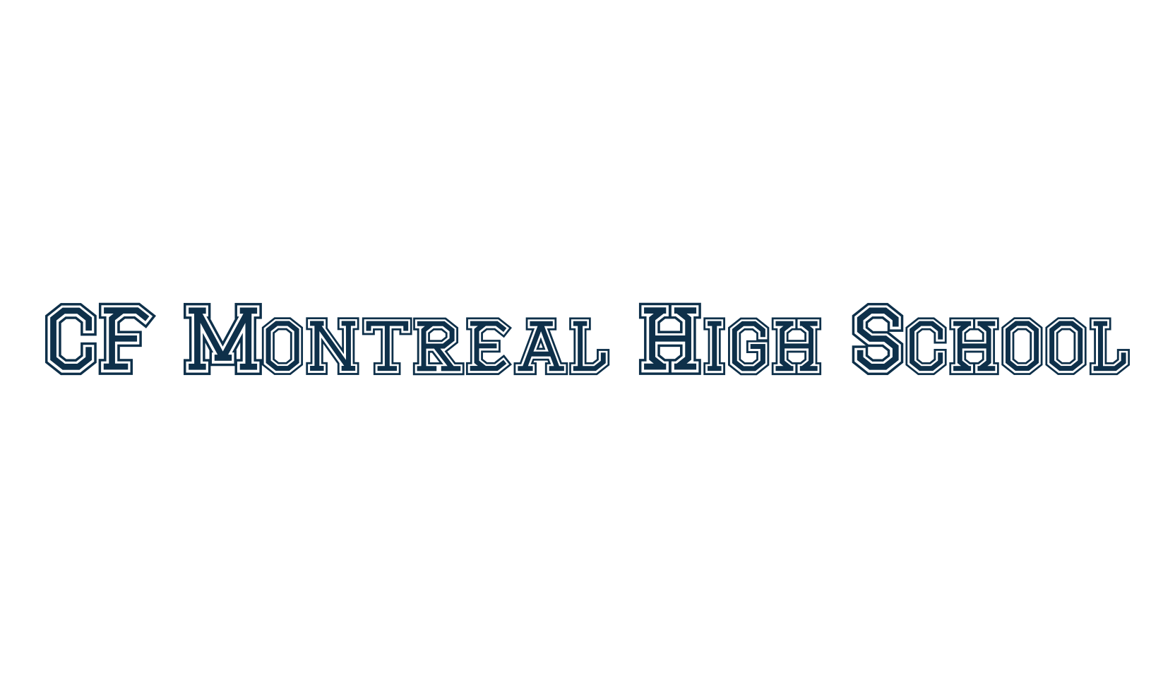 CF Montreal High School, fancy old school decorative font preview