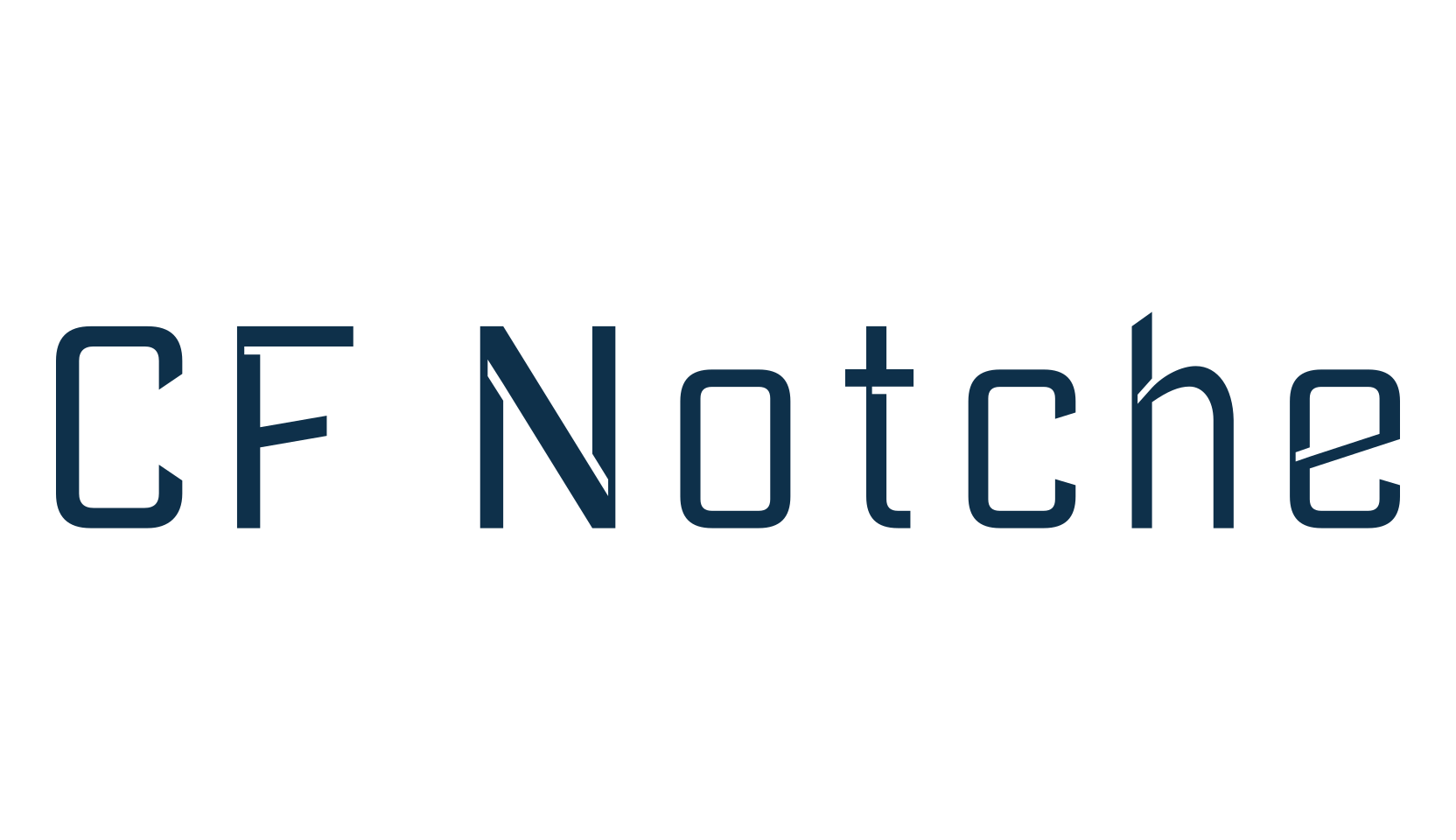 CF Notche, fancy various techno sci-fi font preview