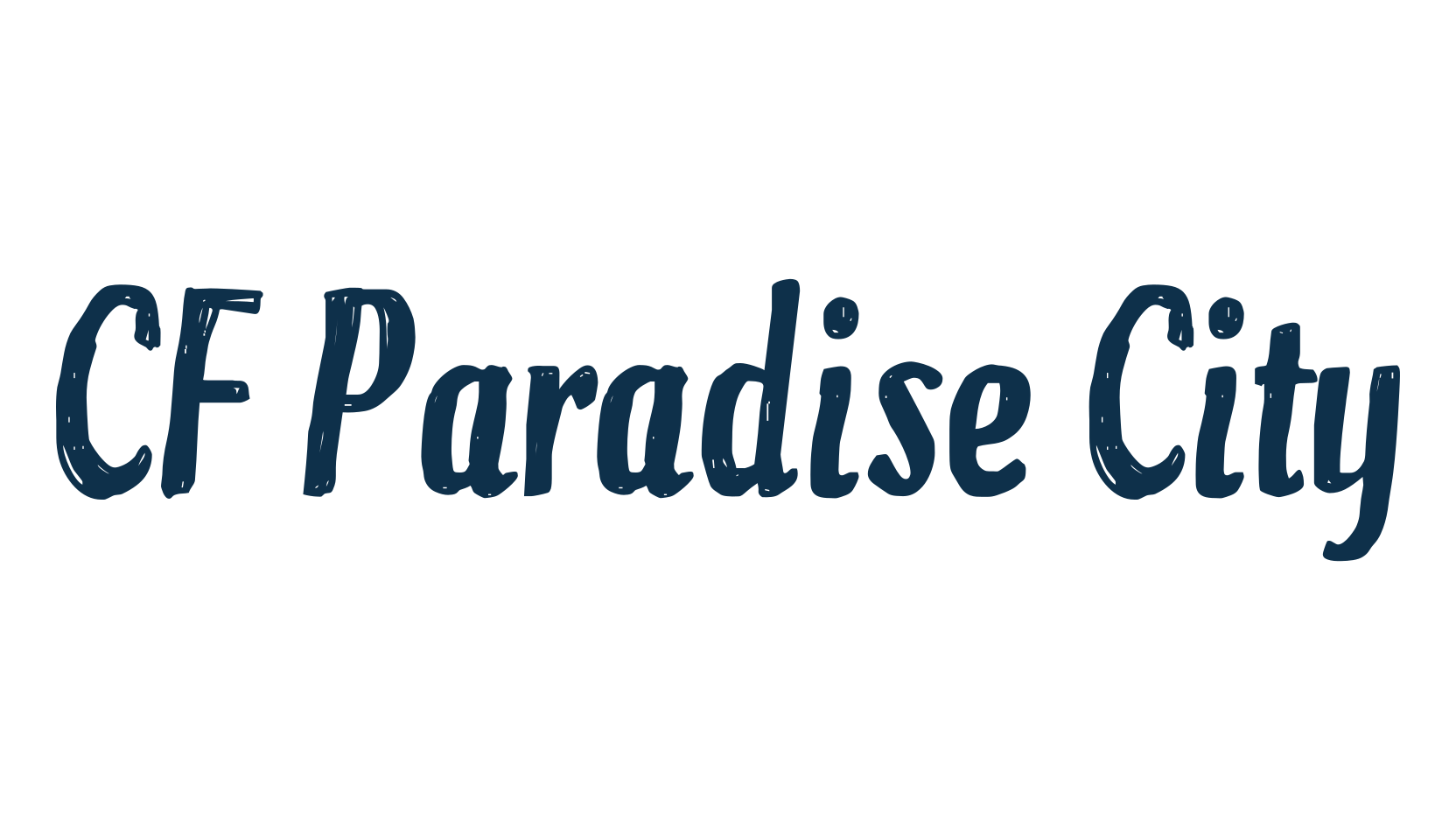 CF Paradise City, fancy various decorative font preview