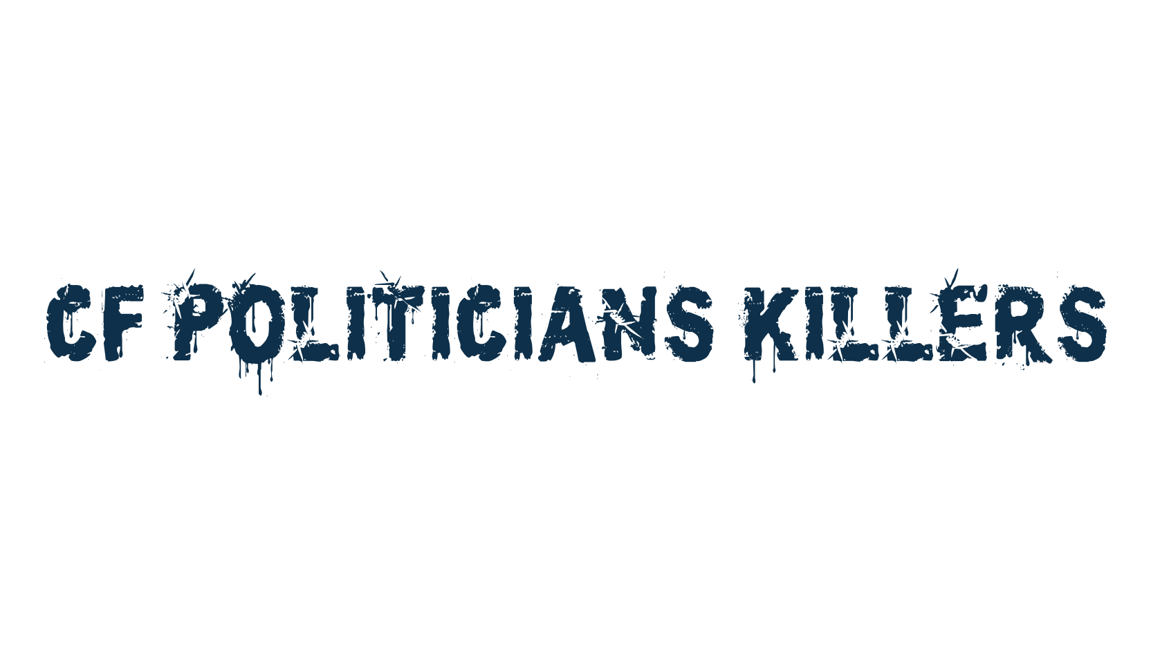 CF Politicians Killers, holiday halloween fancy decorative horror font preview