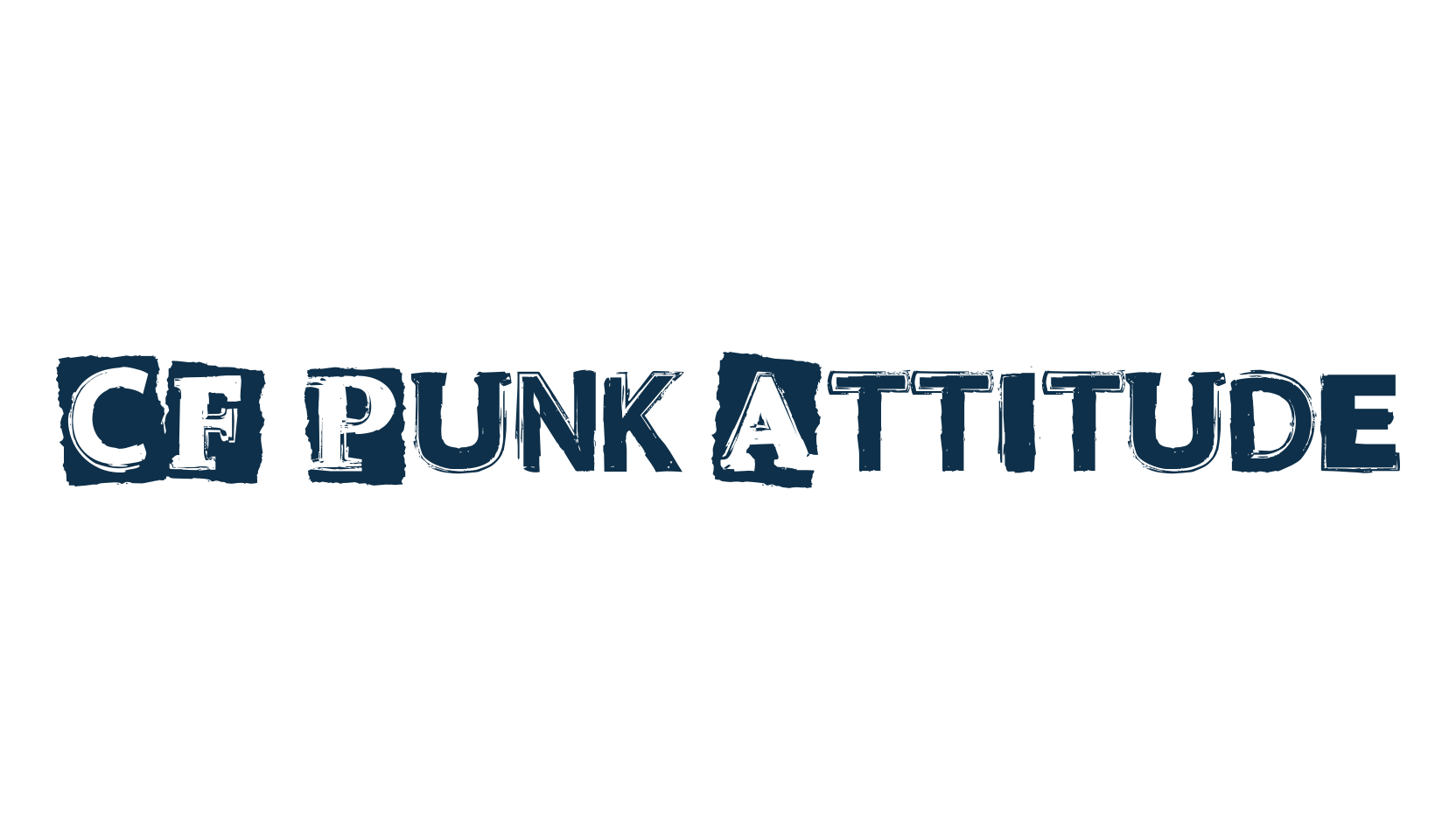 CF Punk Attitude, fancy destroy decorative font preview
