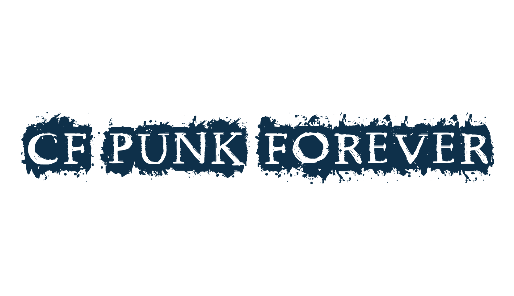 CF Punk Forever, destroy font preview