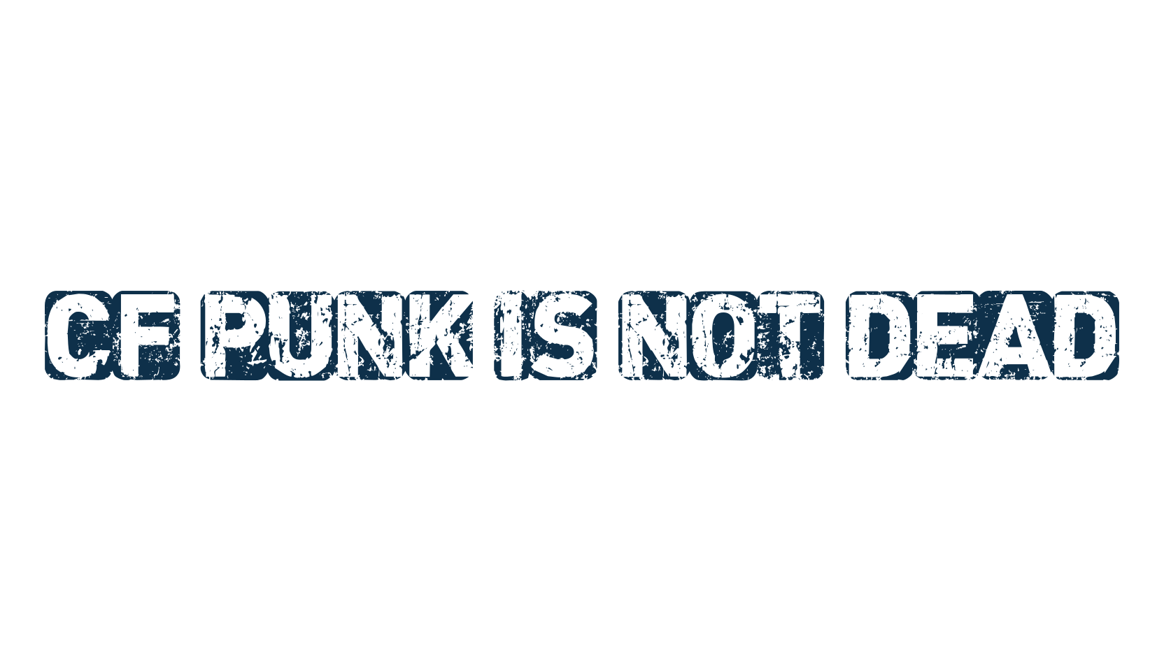 CF Punk is not Dead, destroy font preview