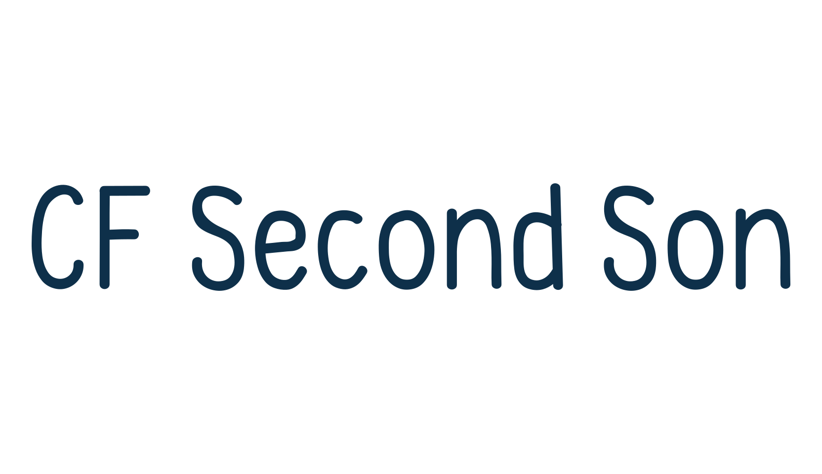 CF Second Son, script handwritten fancy decorative calligraphy font preview
