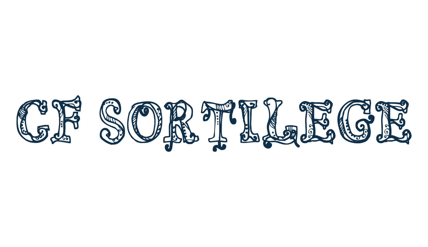 CF Sortilege, fancy various gothic font preview