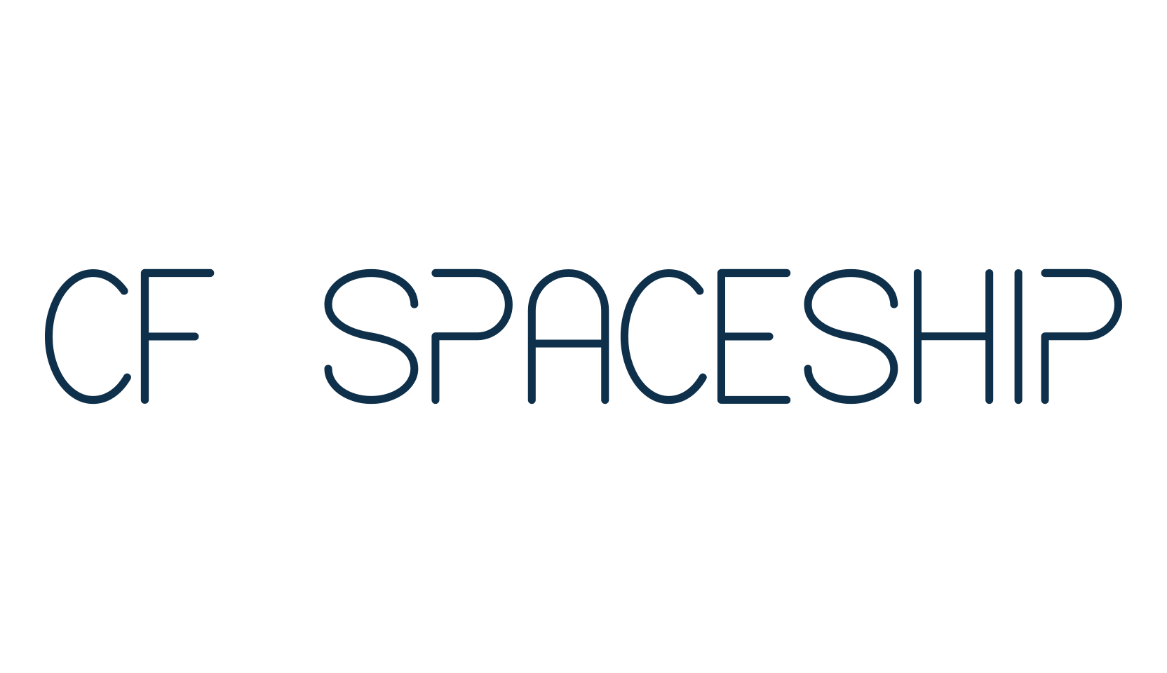 CF Spaceship, techno sci-fi font preview