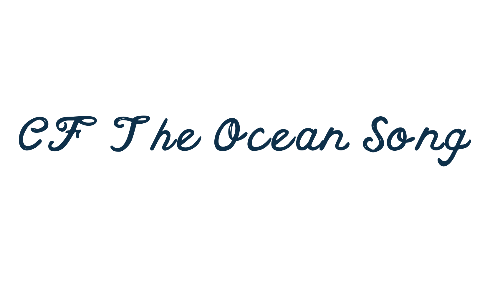 CF The Ocean Song, fancy various decorative script calligraphy font preview