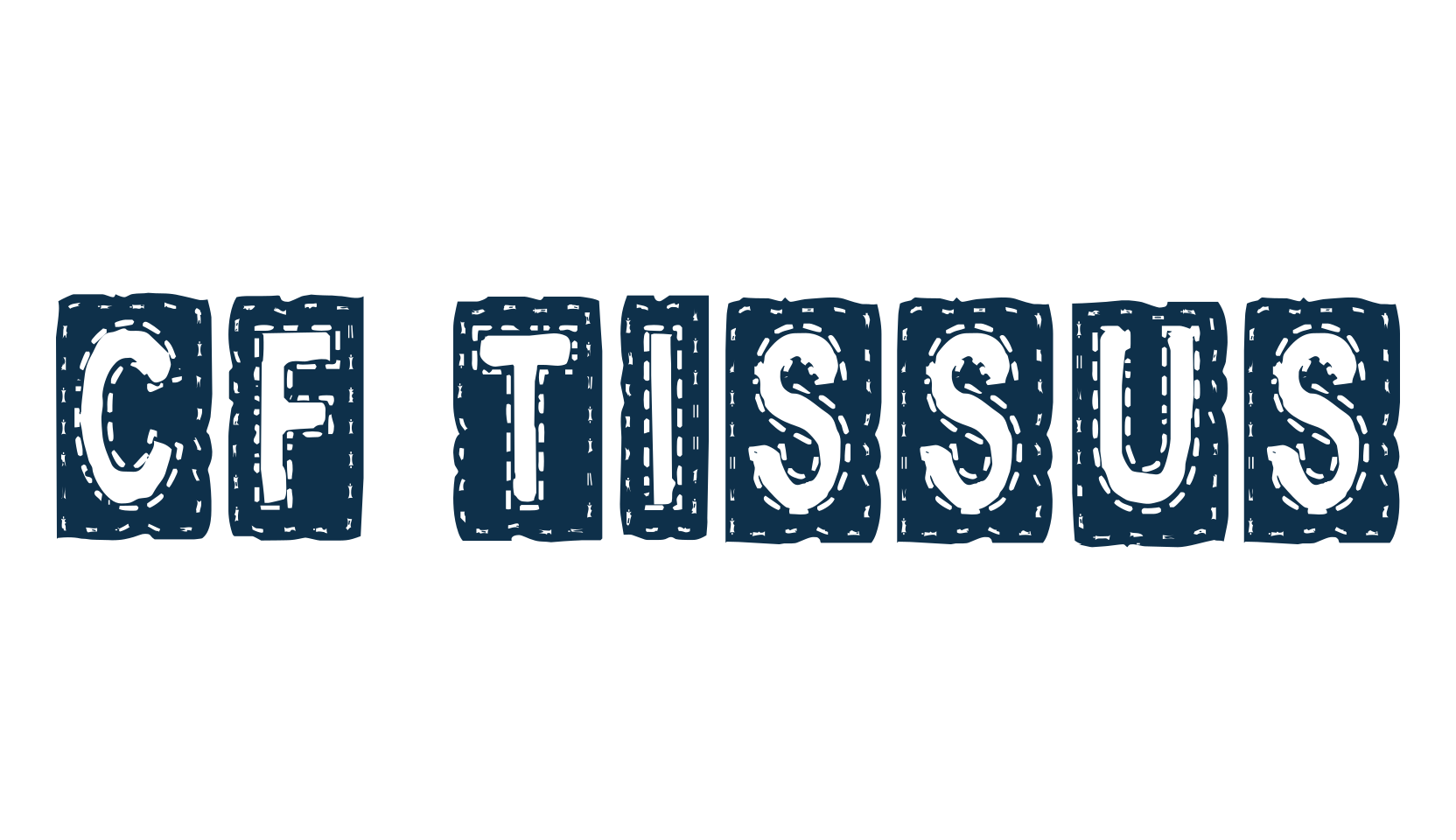 CF Tissus, decorative font preview