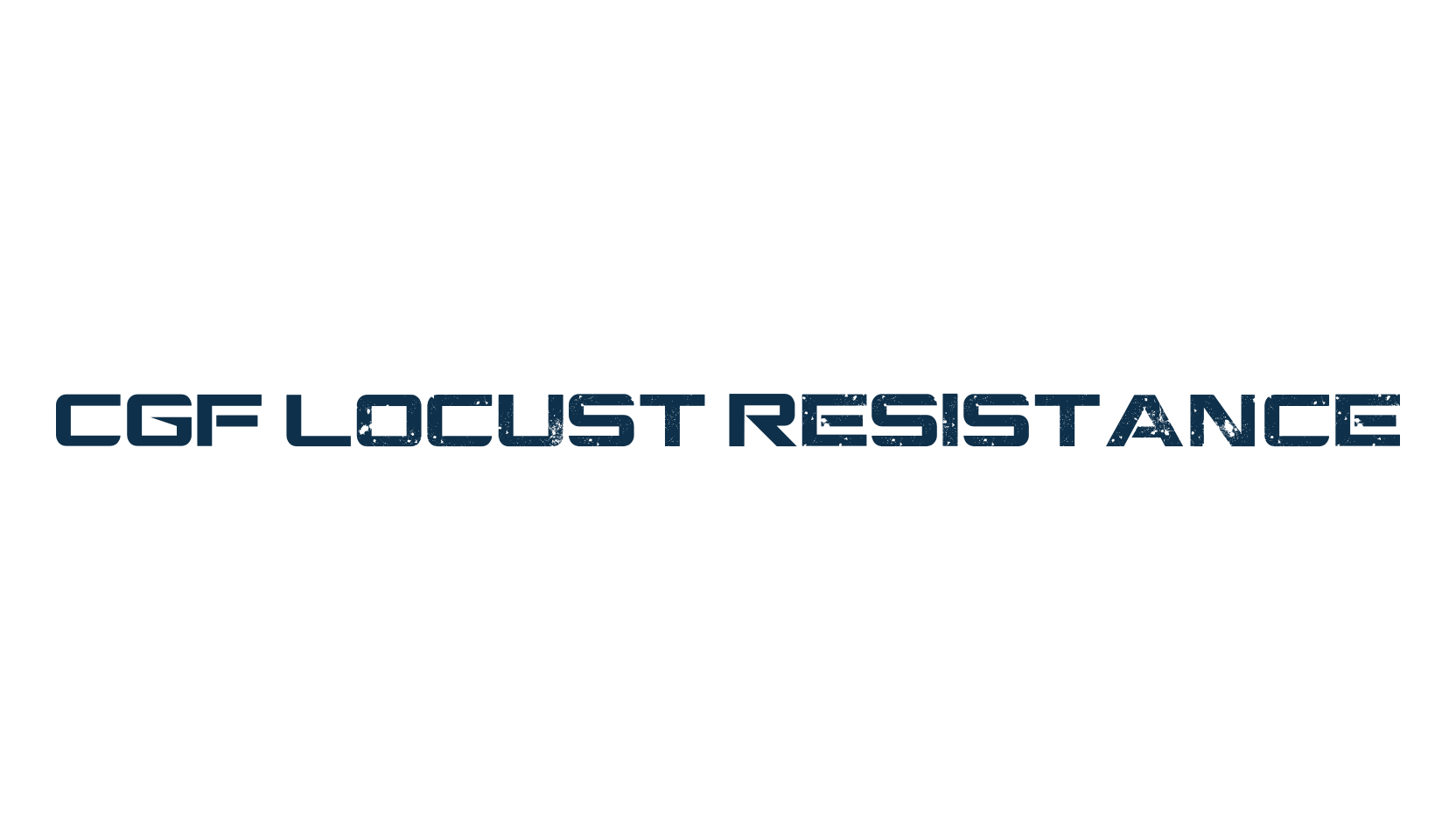 CGF Locust Resistance, techno sci-fi font preview