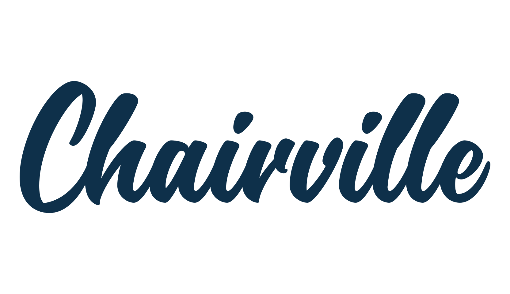 Chairville, fancy various decorative script calligraphy font preview