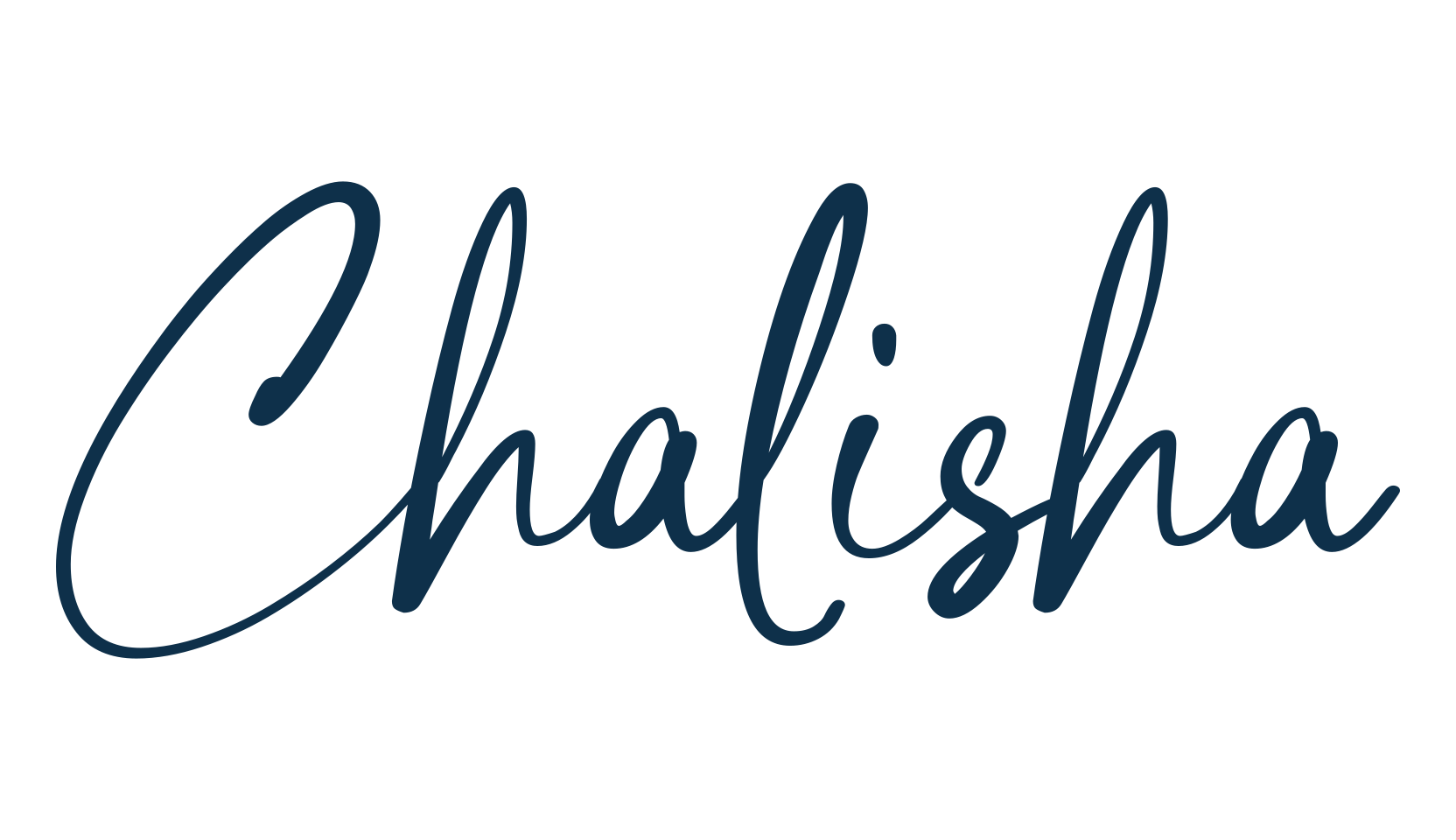 Chalisha, handwriting font preview