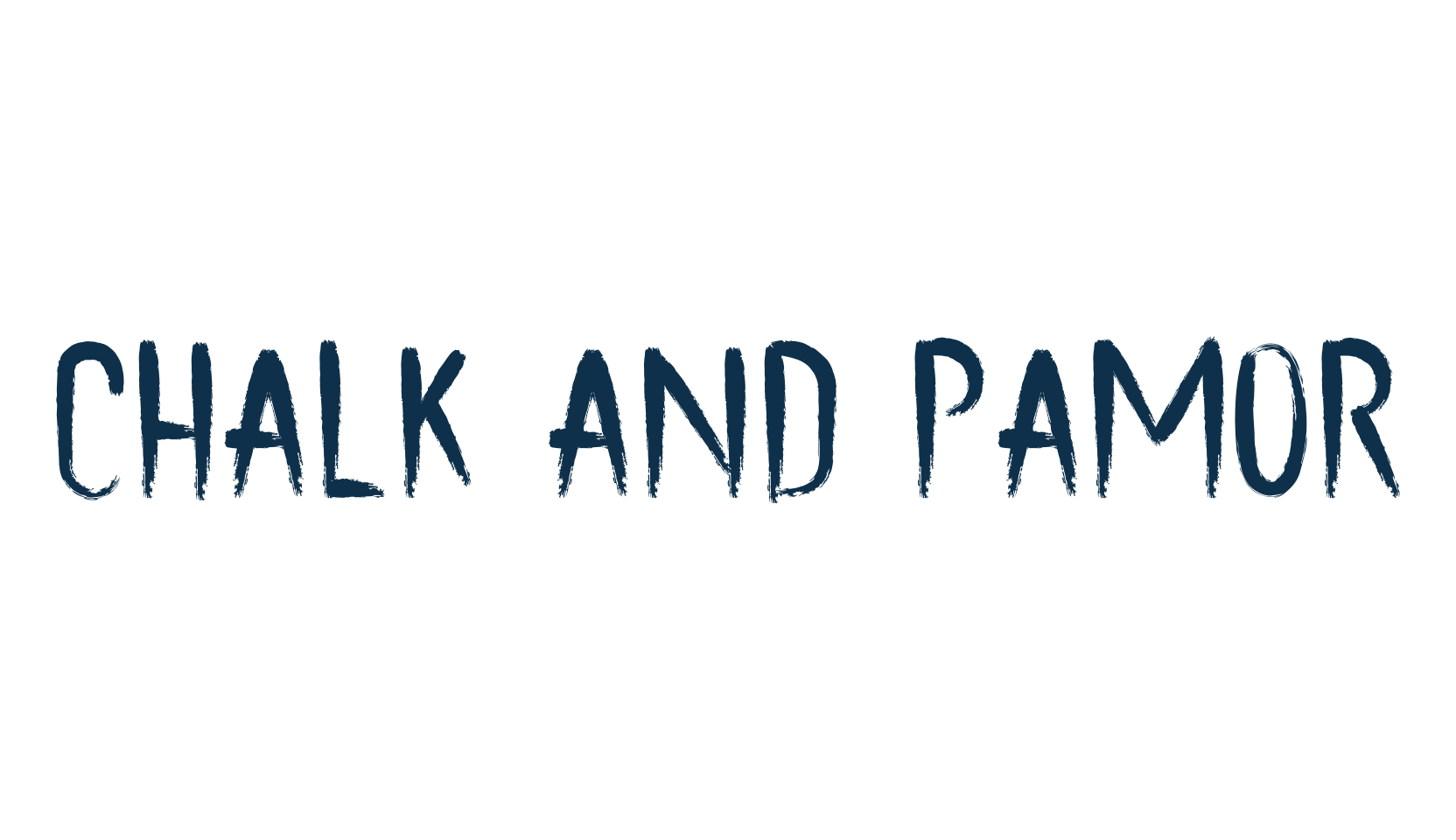 Chalk and Pamor, script brush fancy decorative calligraphy font preview
