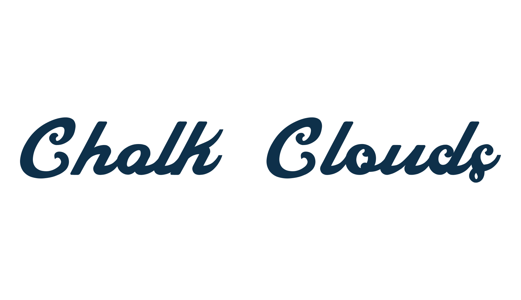 Chalk Clouds, various font preview