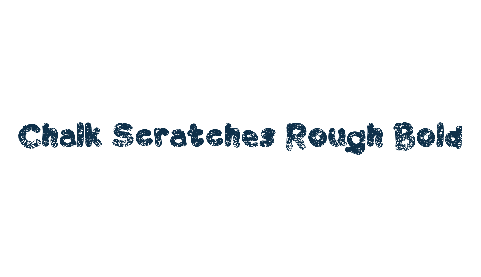 Chalk Scratches Rough Bold, destroy font preview