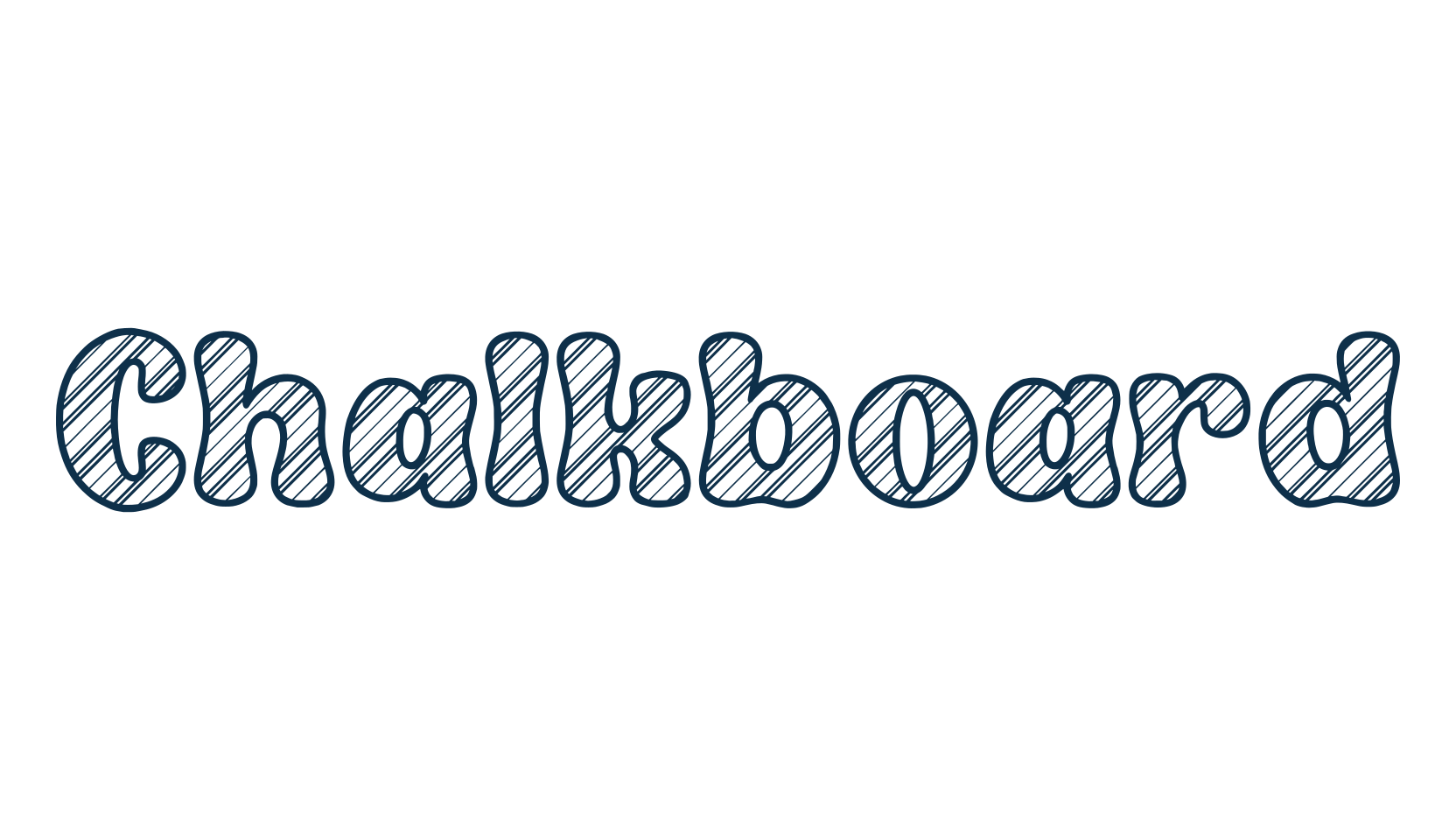 Chalkboard (chalkboard-5), fancy groovy decorative font preview