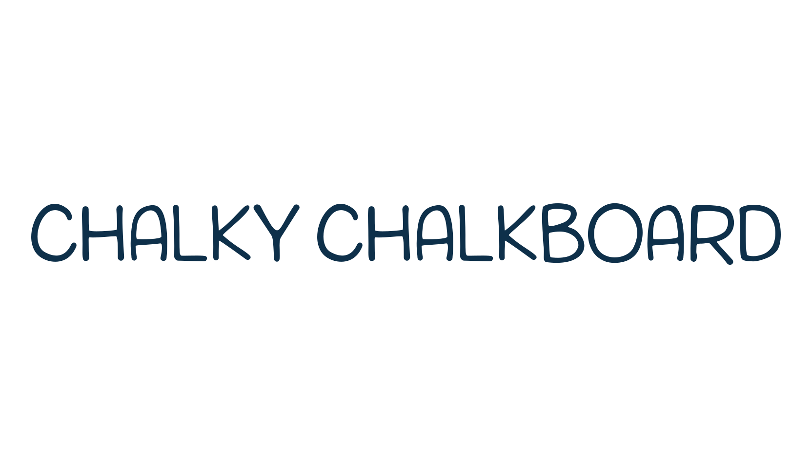 Chalky Chalkboard, script handwritten fancy decorative calligraphy font preview