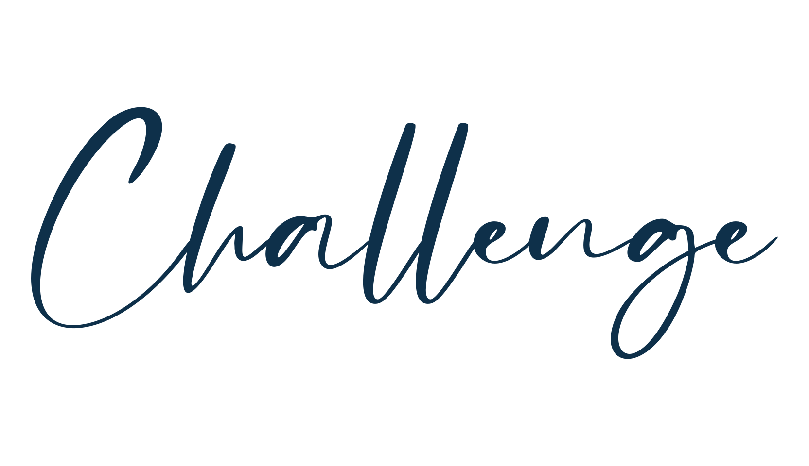 Challenge, script handwritten fancy decorative calligraphy font preview