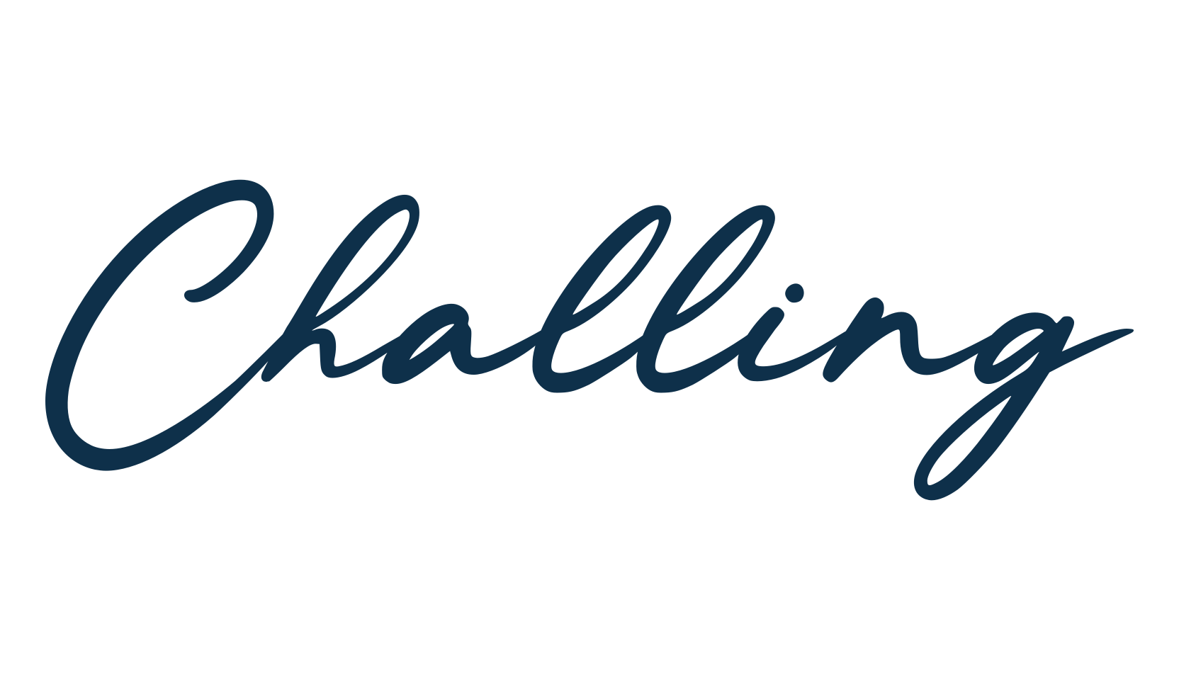 Challing, handwriting font preview