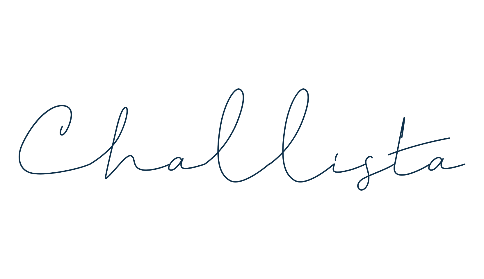 Challista, script handwritten fancy decorative calligraphy font preview