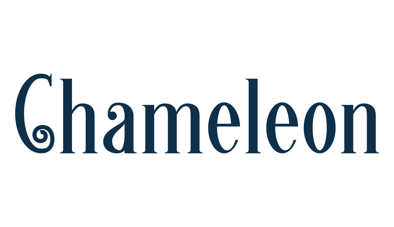 Chameleon, curly font preview
