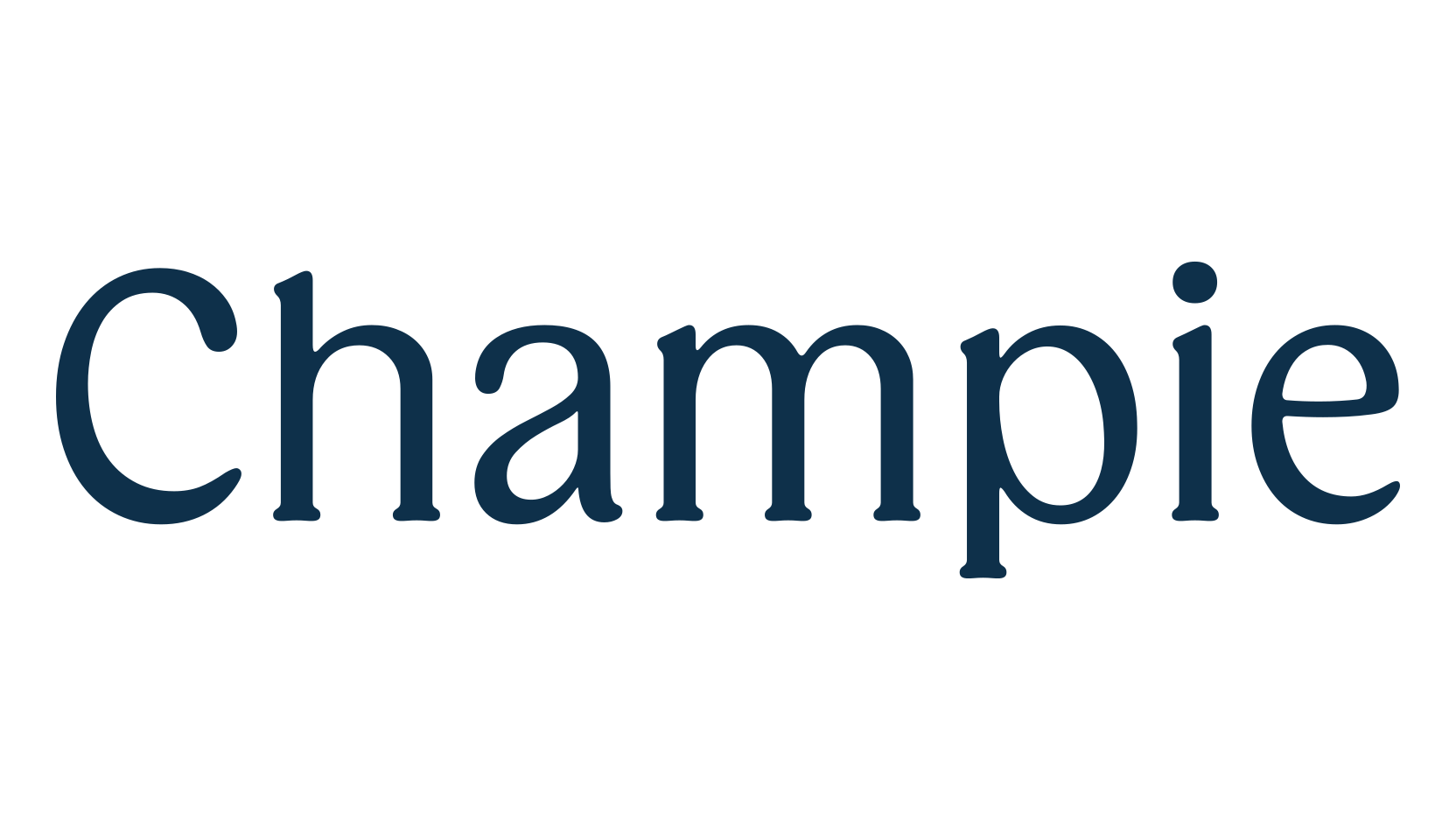Champie, basic serif font preview