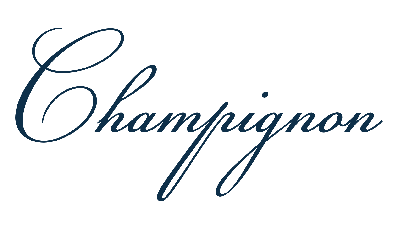 Champignon, calligraphy font preview