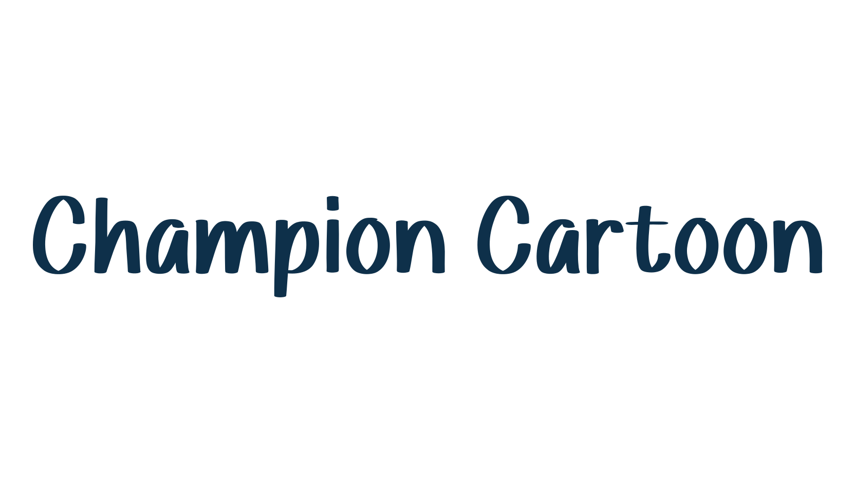 Champion Cartoon, various font preview