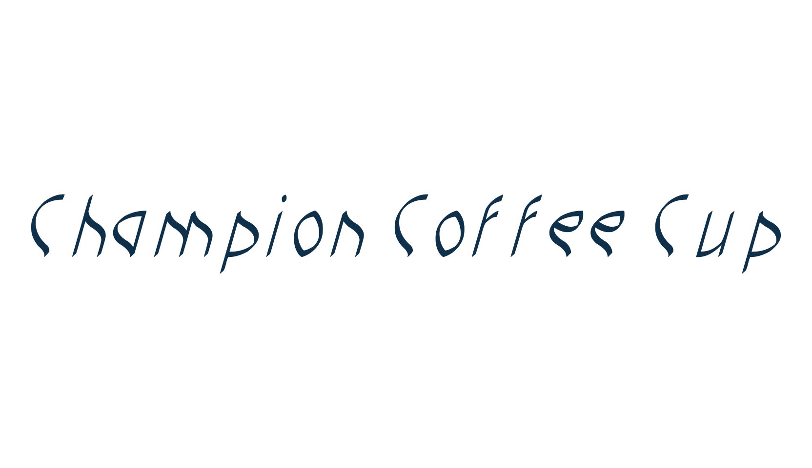 Champion Coffee Cup, various font preview