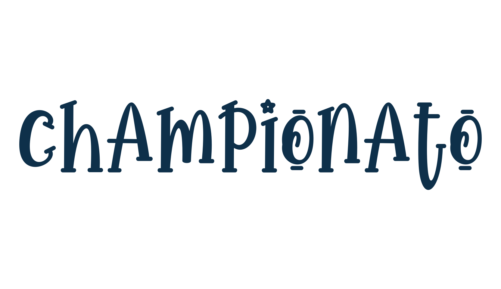 Championato, cartoon font preview
