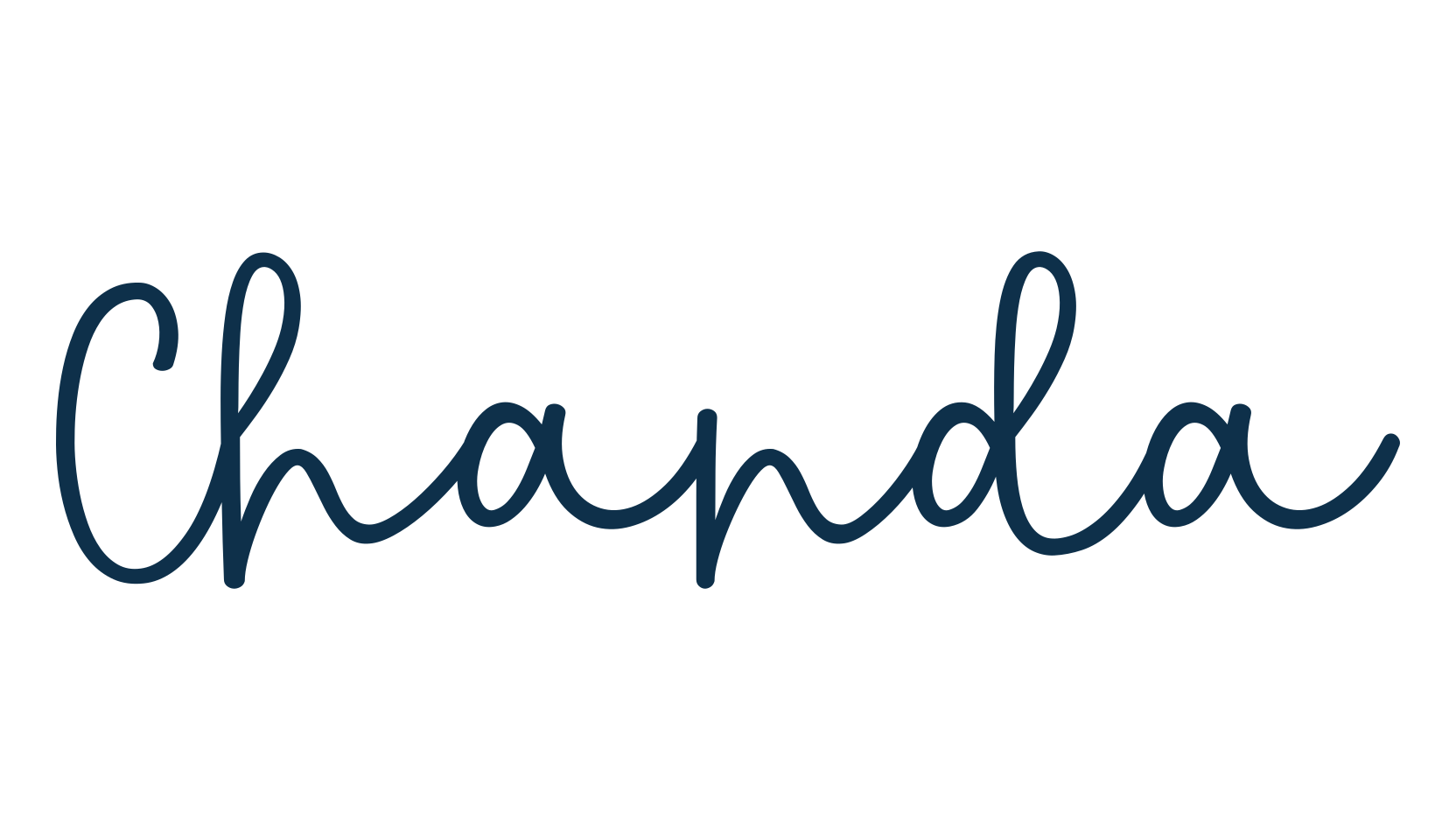 Chanda, script handwritten fancy decorative calligraphy font preview